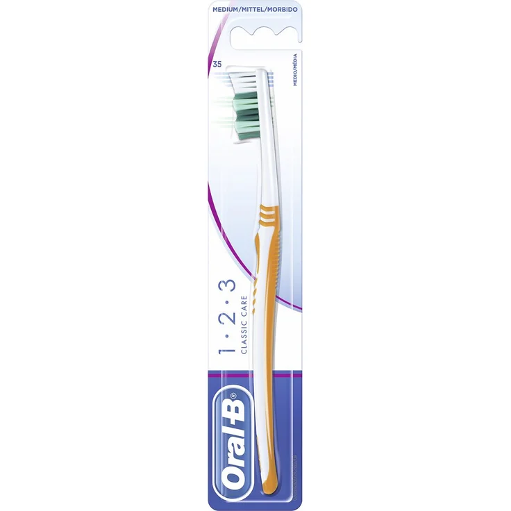 Oral-B 1,2,3 Classic Care 35 mittel Kurzkopf 1 St Zahnbürste – Bild 1