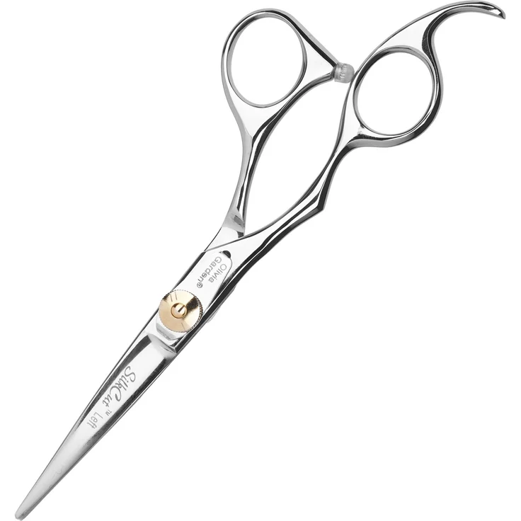 Olivia Garden SilkCut 5,75 Zoll für Linkshänder gebogen Klingen, silber/gold - Preisvergleich – Bild 1