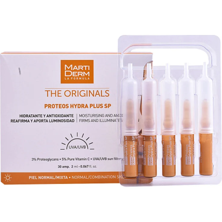 Martiderm The Originals Proteos Hydra Plus Sp Ampoules 30 x 2 ml, mit pflegender Wirkung  – Bild 1