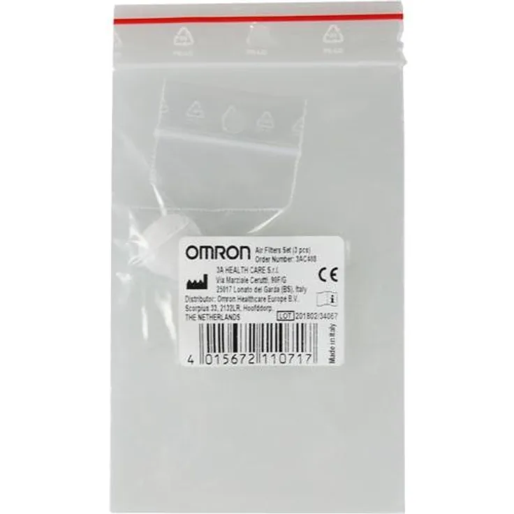Hermes Arzneimittel Omron Luftfilter f.A3 Complete Inhalationsgerät 3 St.