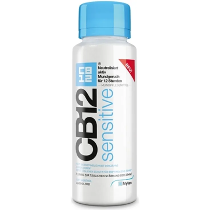 CB12 sensitive Mund Spüllösung 500 ml, täglicher Schutz für schmerzempfindliche Zähne 