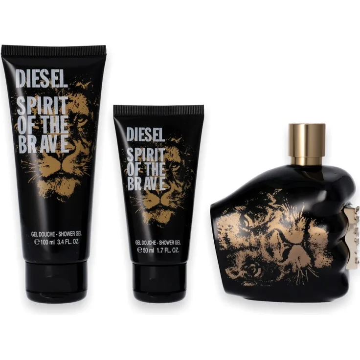 Diesel Spirit of the Brave Eau de Toilette 125 ml + Duschgel 100 ml + Duschgel 50 ml