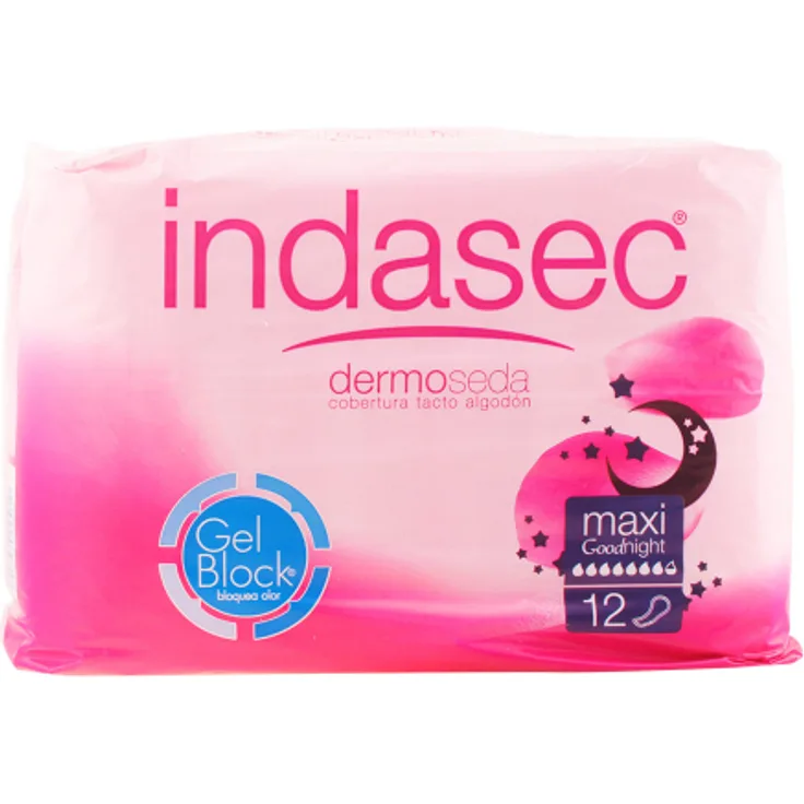 Indasec Dermoseda Good Night compresa incontinencia maxi 12 Stück Inkontinenzeinlagen