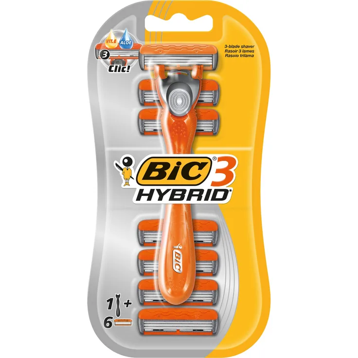 Bic 3 Hybrid + 6 Rasierklingen