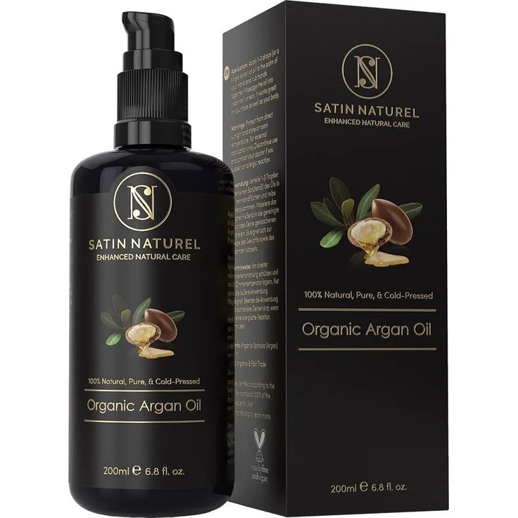 Satin Naturel Bio Arganöl Vegan Kaltgepresst - 100 ml 