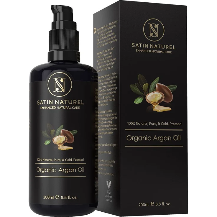 Satin Naturel Bio Arganöl Vegan Kaltgepresst - 100 ml  – Bild 1