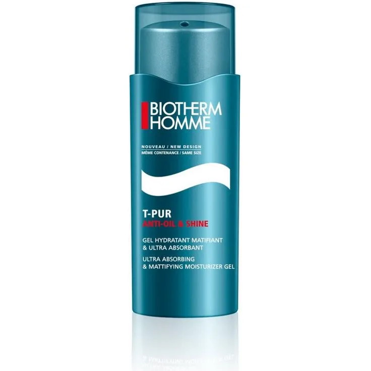 Biotherm Homme T-Pur Anti-Oil & Shine Feuchtigkeitsgel, 50 ml, mit einer Gel-Textur, für alle Hauttypen, mit einer feuchtigkeitsspendenden Wirkung