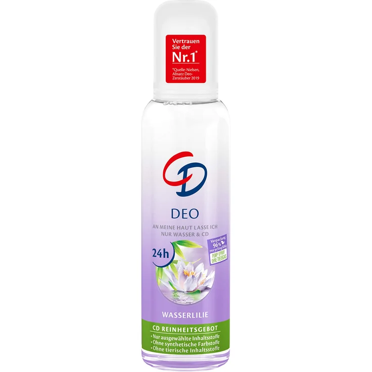 Cd Cd Deo Zerstäuber Wasserlilie Deodorant Ohne Aluminiumsalze Langanhaltender Schutz Für 24 H 75 ml – Bild 1