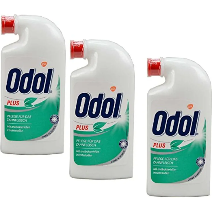 Odol Plus 3 x 125 ml Mundspülung Antibakteriell