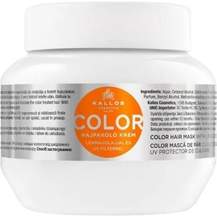 Kallos Color Hair Mask With Linseed Oil And Uv Filter 275 ml