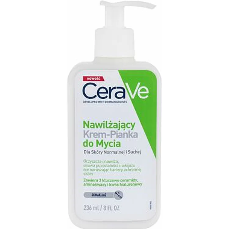 CeraVe Facial Cleansers Hydrating Cream-to-Foam Schäumende Reinigungscreme 236 ml für Frauen – Bild 1
