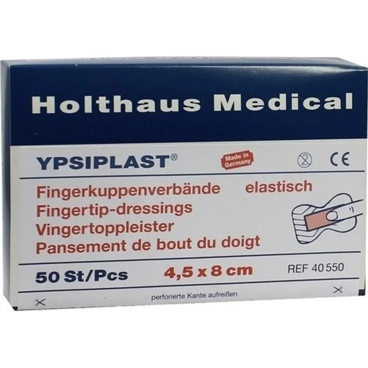 Holthaus Medical Fingerkuppenverband Ypsiplast 4,5x8 cm elast.haut 50 St.
