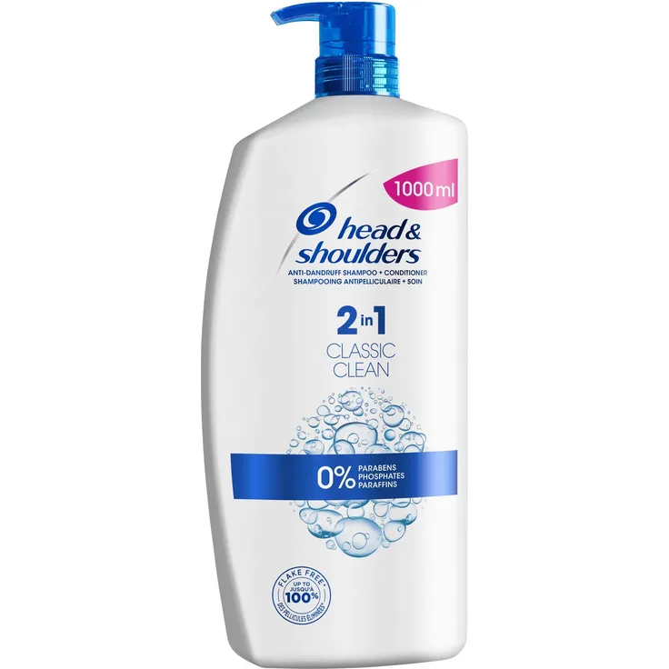 Head & Shoulders Classic Clean 2-In-1 Schuppen Shampoo Und Pflegespülung 1000 ml