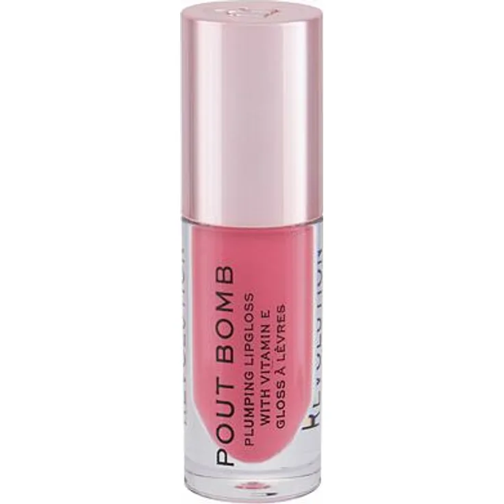 Makeup Revolution London Pout Bomb Lipgloss mit Volumen-Effekt 4,6 ml Farbton Peachy