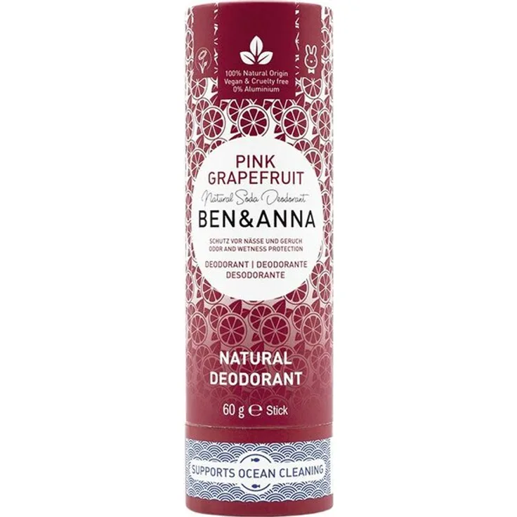 Natural Soda Deodorant - Pink grapefruit 60 g