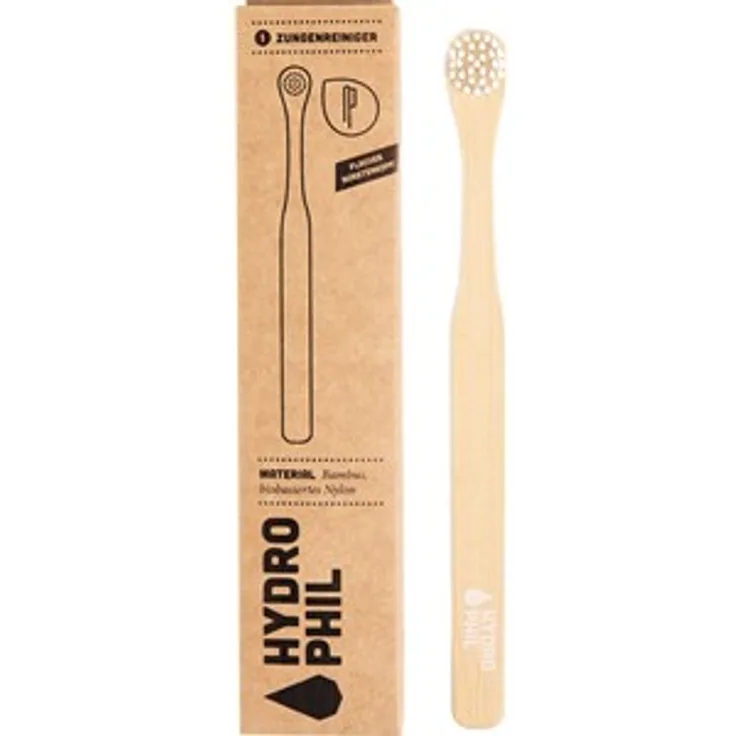 HYDROPHIL, Water neutral Bamboo tongue cleaner, 1pc