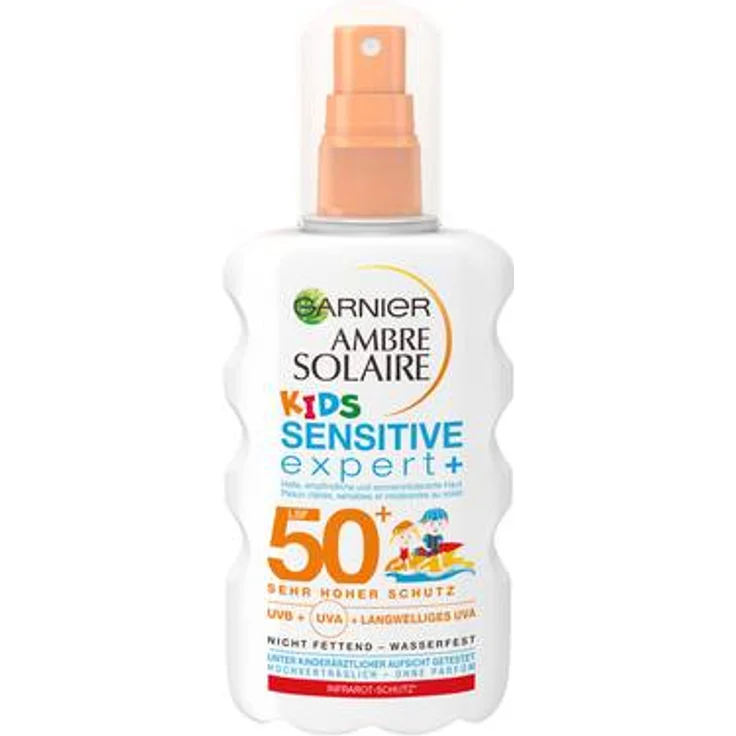 Garnier Ambre Solaire Garnier Ambre Solaire Kids Sensitive Spray LSF50 Sonnenspray 200 ml – Bild 1