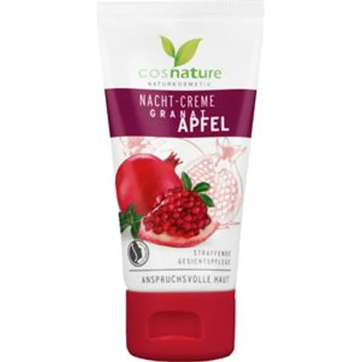 Cosnature Pflege Gesichtspflege Nachtcreme granatapfel 50 ml Tagespflege für Damen und Herren