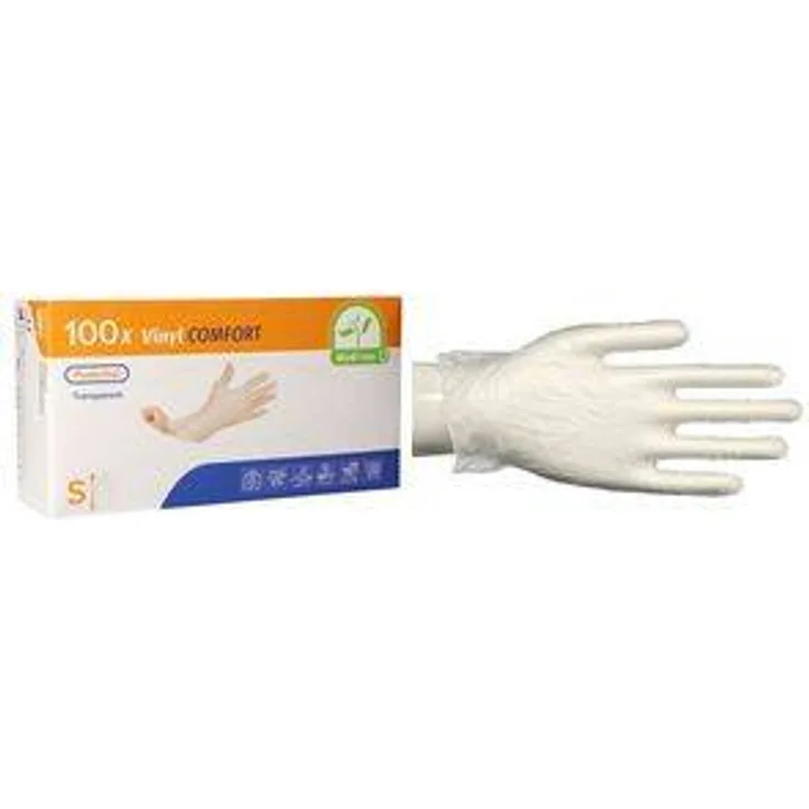 PAPSTAR MediInn Vinyl-Handschuh Comfort L, puderfrei, transparent 100 Stück