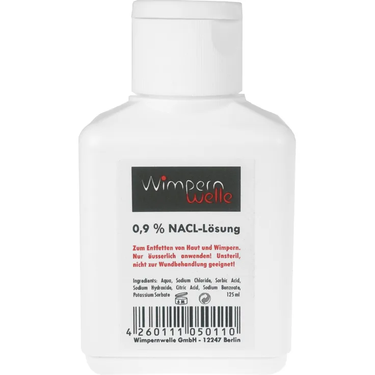 Wimpernwelle Physiologische Kochsalzlösung 125 ml