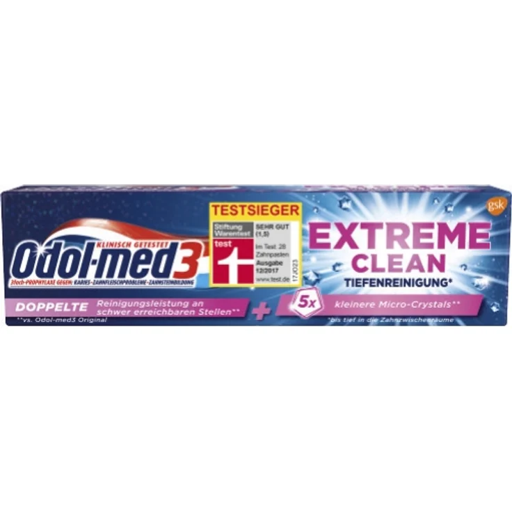 Odol Extra Clean Tiefenreinigung 75 ml, frischer Atem & saubere Zähne