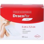 Dr. Ausbüttel Dracopor Wundverband 5x7,2 cm steril Weiß 50 Stück
