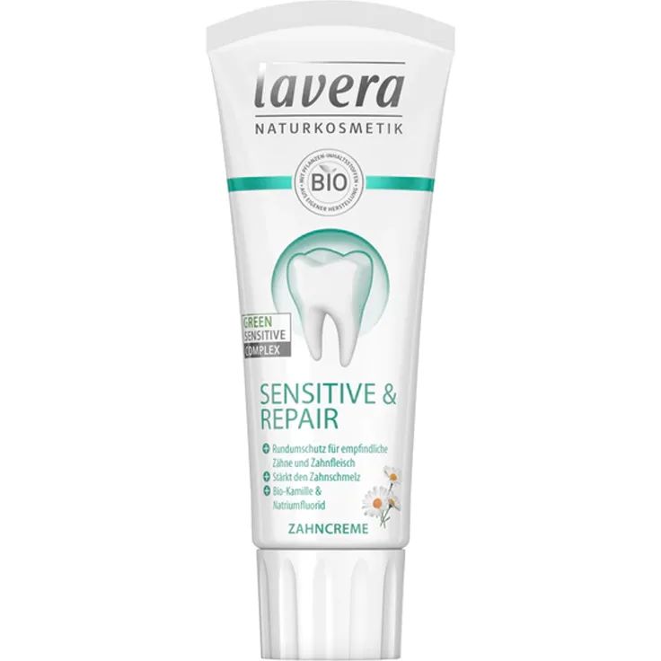 Lavera Zahncreme Sensitive & Repair Bio-Kamille & Natriumfluorid 75 ml
