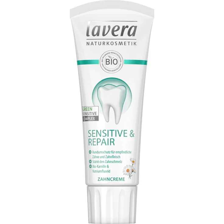 Lavera Zahncreme Sensitive & Repair Bio-Kamille & Natriumfluorid 75 ml