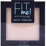 Maybelline Fit Me Matt+Poreless Kompaktpuder 9 g Nr. 105 - natural