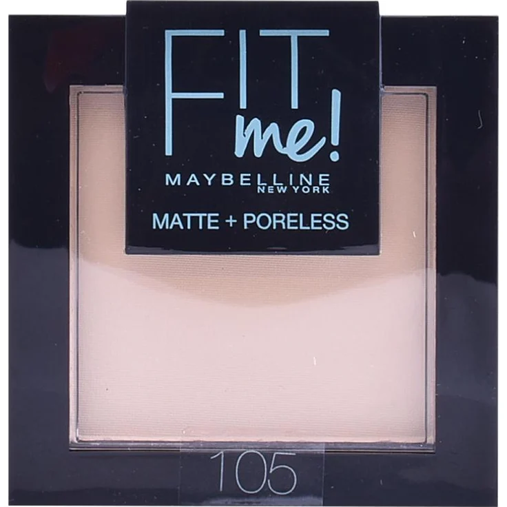 Maybelline Fit Me Matt+Poreless Kompaktpuder 9 g Nr. 105 - natural – Bild 1