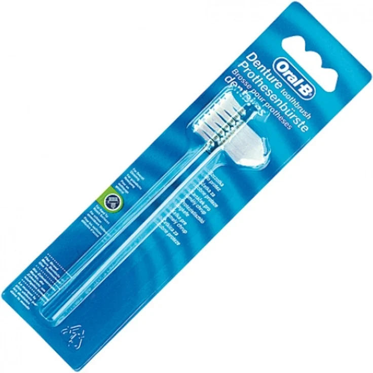 Oral-B Prothesenbürste 1er Pack Prothesenbürste Abgeschrägter Bürstenkopf – Bild 2