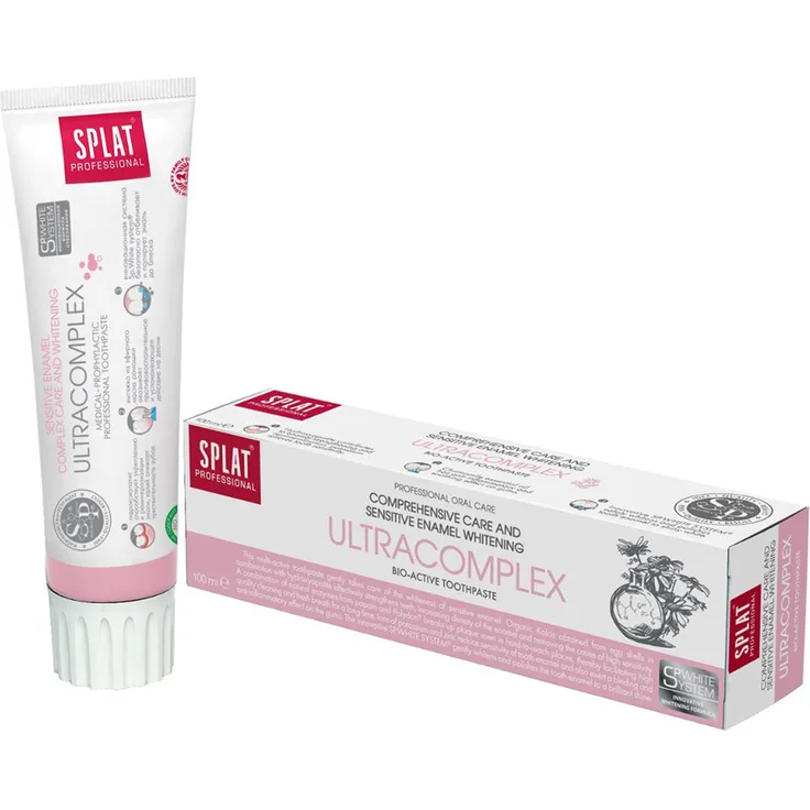 Splat Ultracomplex Whitening 100 ml, mit Whitening-Effekt für eine sanfte Zahnaufhellung