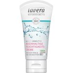 lavera Gesichtspflege Basis Sensitiv Reichhaltige Feuchtigkeitscreme Gesichtscreme 50 ml mit feuchtigkeitsspendender Wirkung
