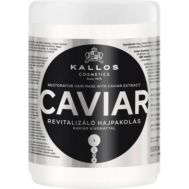 Kallos Kjmn Kaviar Revitalisierender Haarkur Mit Kaviarextrakt 1000 ml