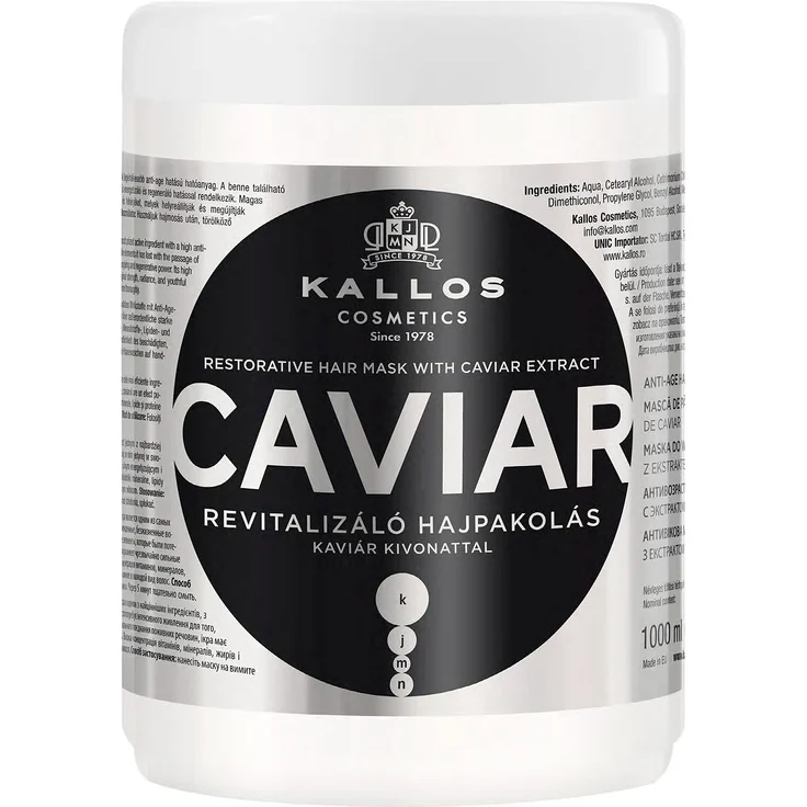 Kallos Kjmn Kaviar Revitalisierender Haarkur Mit Kaviarextrakt 1000 ml – Bild 1