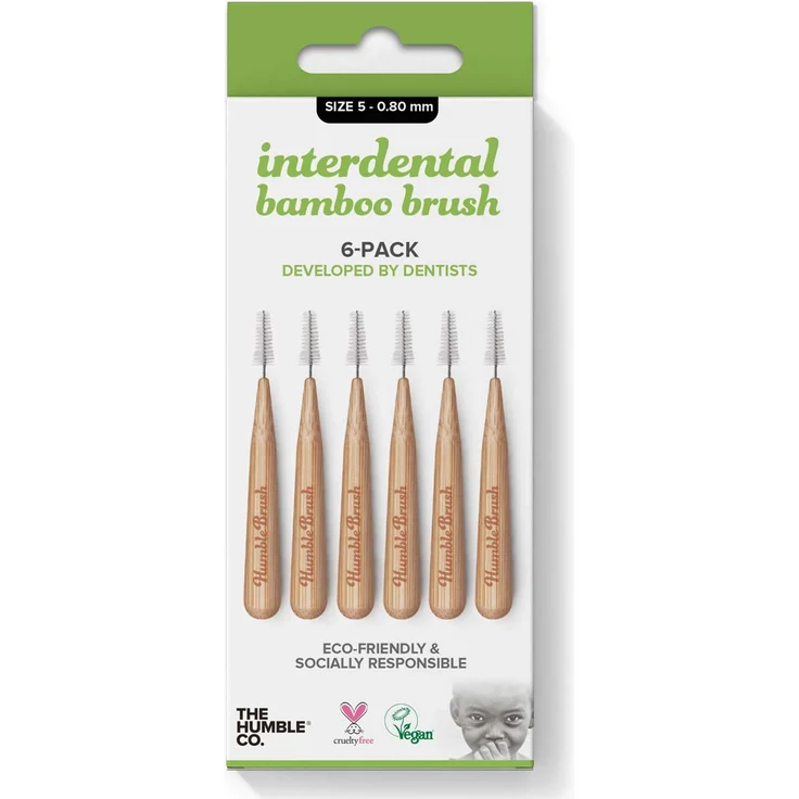 The Humble Co Interdentalbürste, Bambus, Größe 5, Grüne Humb, 1er Pack (1 x 300 g) – Bild 1