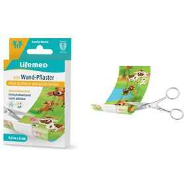 Lifemed Kinder-Wund-Pflaster Farmtiere, 500 mm x 60 mm