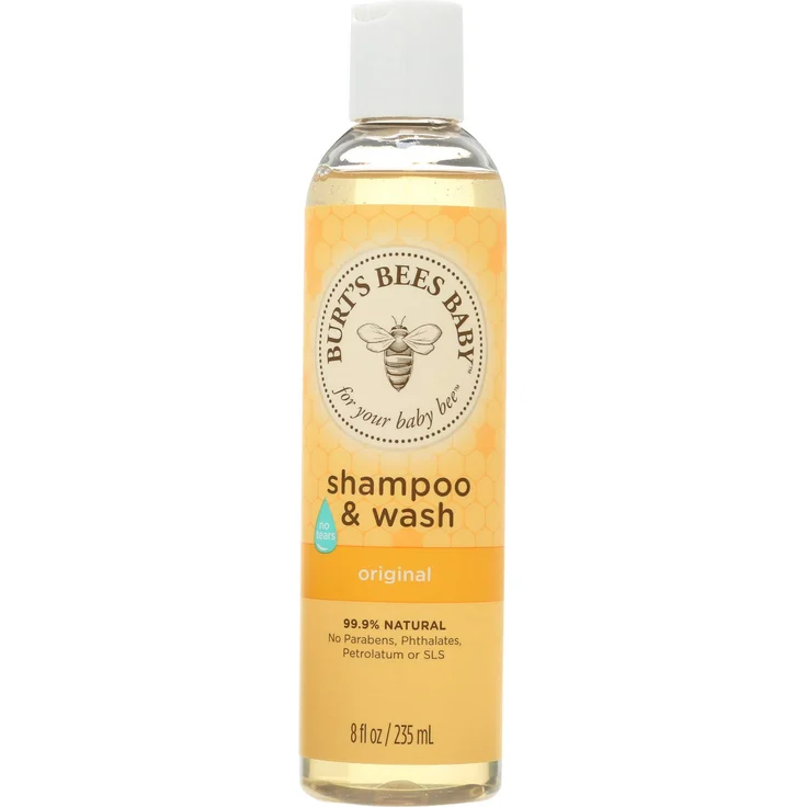 Burt's Bees Baby Shampoo & Waschgel Original Parfümfreie sanfte Babyseife 235 ml – Bild 1