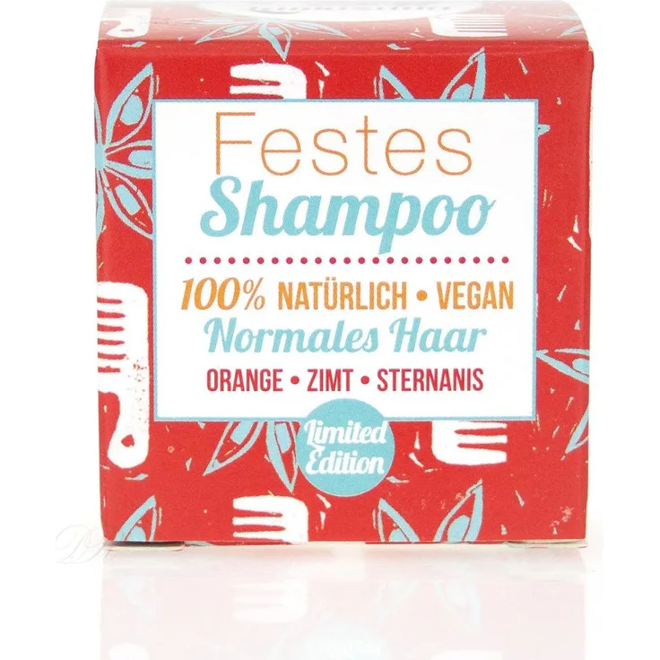 Lamazuna Lamazuna Festes Shampoo Vegan Für Normales Haar Orange Zimt 55 g