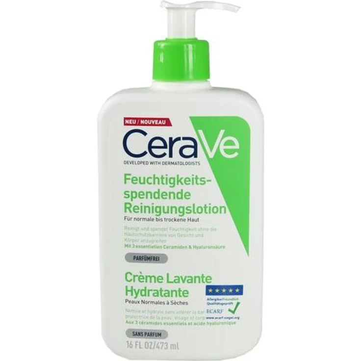 Cerave Feuchtigkeitsspendende Reinigungslotion 473 ml  – Bild 1