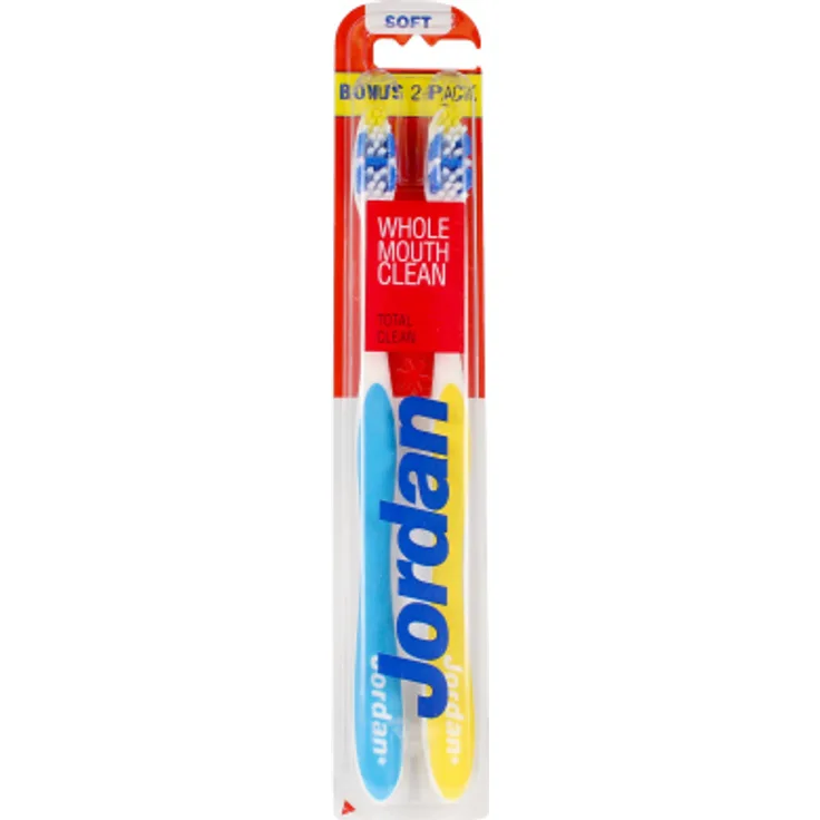 JORDAN TOTAL CLEAN cepillo dental #suave 2 uds