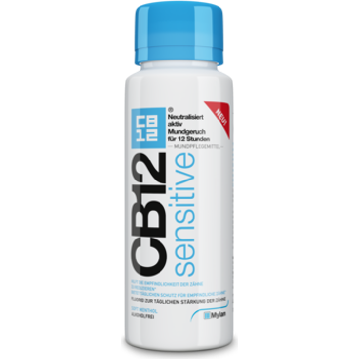 CB12 sensitive Mund Spüllösung 250 ml, täglicher Schutz für schmerzempfindliche Zähne 
