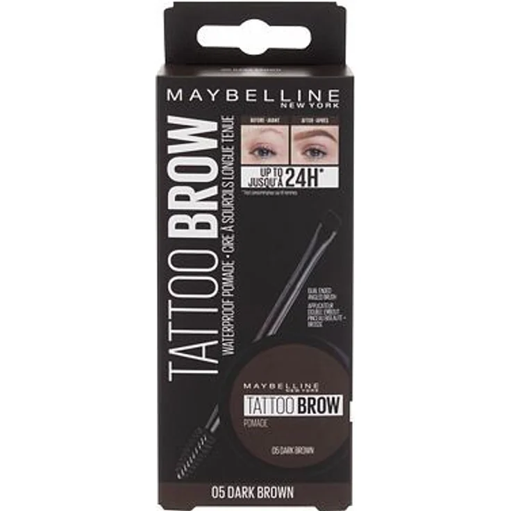 Maybelline Brow Tattoo Lasting Color Pomade Augenbrauen-Pomade 4 g Farbton 05 Dark Brown – Bild 1