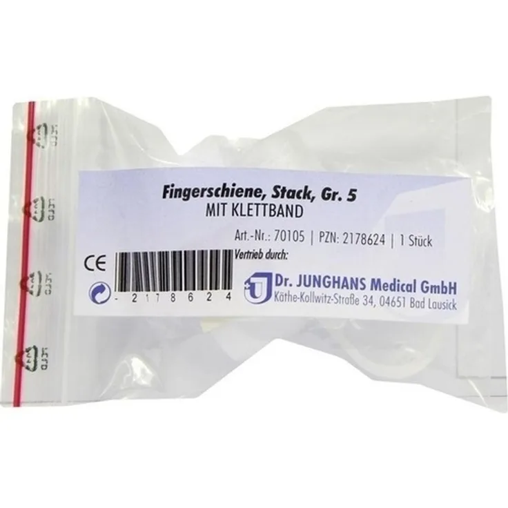 Dr. Junghans Medical Fingerschiene nach Stack Gr.5 Klettband 1 Stück