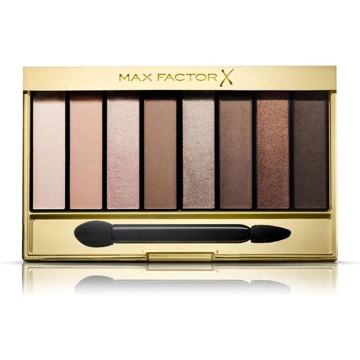 Max Factor Augen Make-up Masterpiece Nude Palette Cappuccino Nudes 01 Lidschatten-Palette mit 8 braunen und goldenen Tönen 6,5 g Cappuccino Nudes 01 – Bild 1
