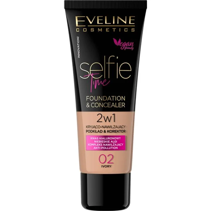 Eveline Selfie Time Foundation Und Concealer 02 Ivory 30 ml