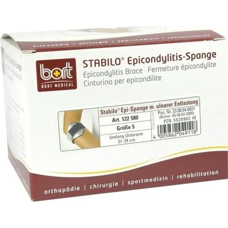 Bort Stabilo Epicondylitis Spange Gr.5 grau 1 Stück