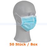 Mundschutz Abena Gesichtsmaske 3-lagig Typ IIR blau 50 Stück mit elastischen Ohrschlaufen, medizinisch nach EN 14683 - Preisvergleich
