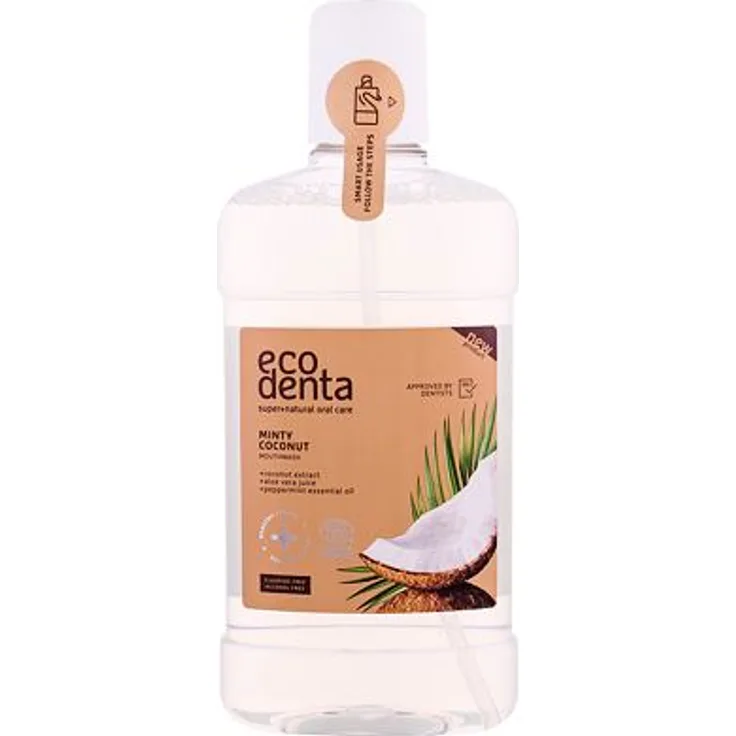 Ecodenta Organic Minty Coconut Mundwasser 500 ml für frischen Atem