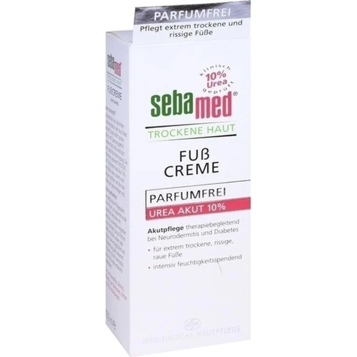 Sebamed Trockene Haut Parfümfrei Fußcreme Urea10% 100 ml  – Bild 1